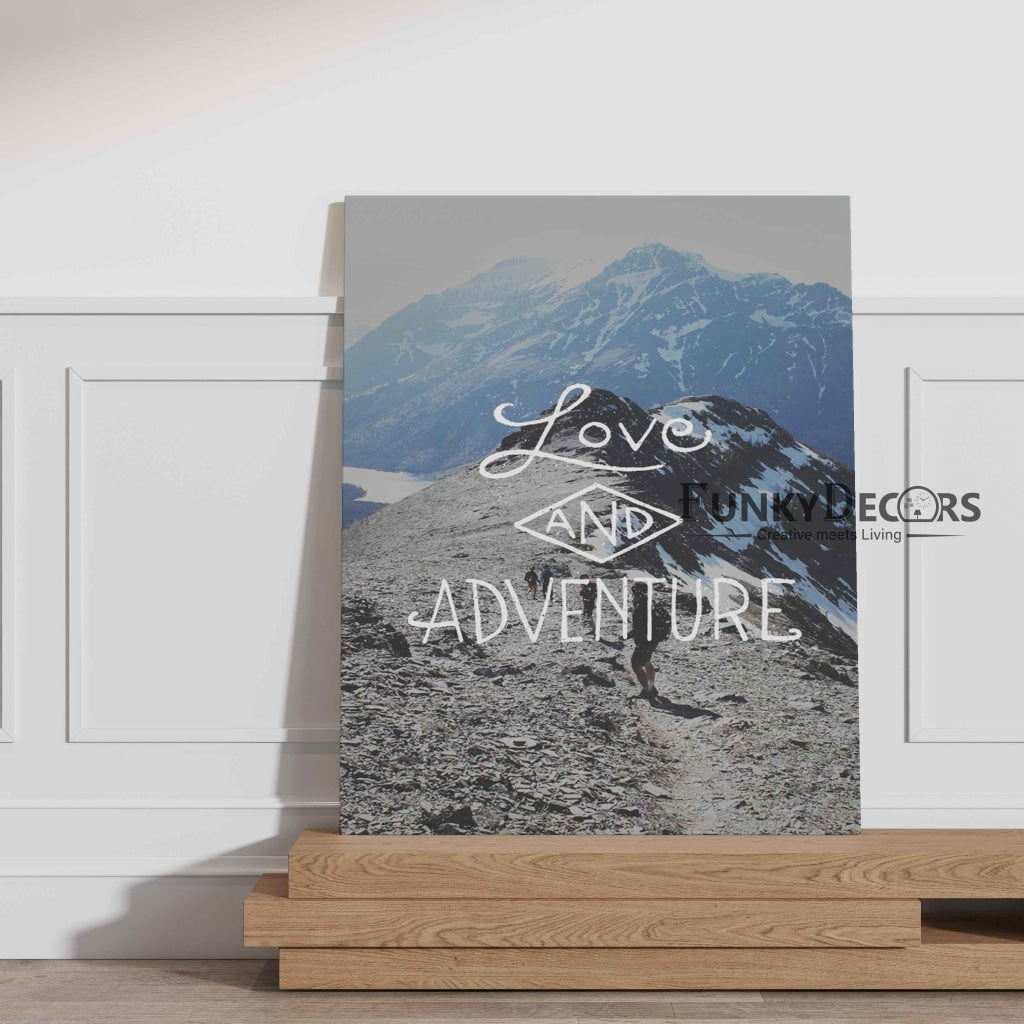 Love And Adventure - Life Quotes Art Frame For Wall Decor- Funkydecors Posters Prints & Visual