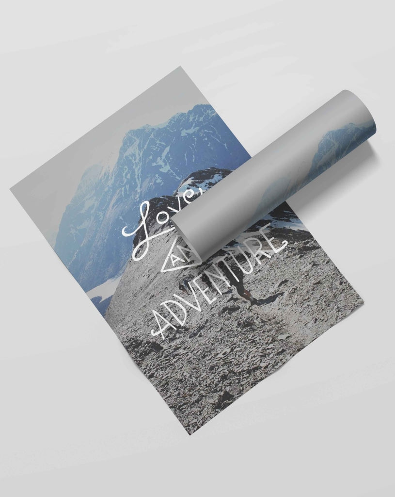 Love And Adventure - Life Quotes Art Frame For Wall Decor- Funkydecors Xs / Roll Posters Prints &amp;
