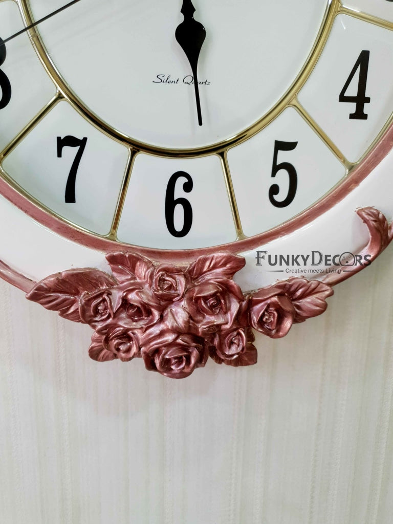 Love Birds Marble Wall Clock For Home Office Decor And Gifts 60 Cm Tall- Funkydecors Clocks