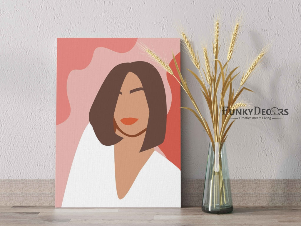 Love Is In The Hair Portrait Art Frame For Wall Decor- Funkydecors Posters Prints & Visual Artwork