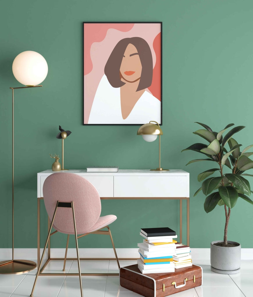 Love Is In The Hair Portrait Art Frame For Wall Decor- Funkydecors Xs / Black Posters Prints &