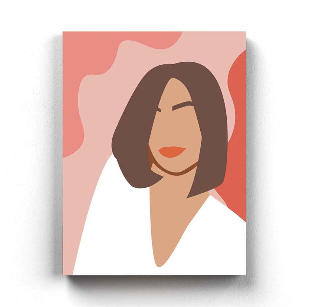 Love Is In The Hair Portrait Art Frame For Wall Decor- Funkydecors Xs / Canvas Posters Prints &
