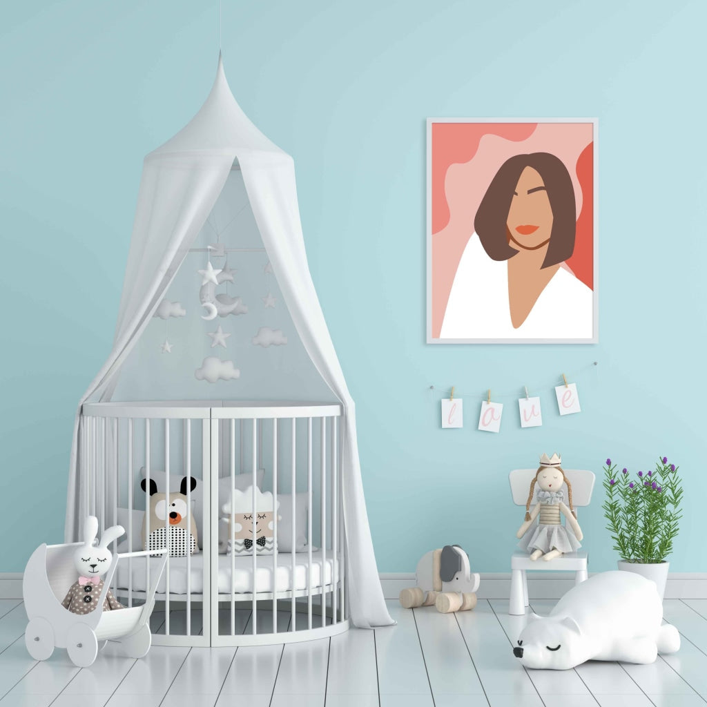 Love Is In The Hair Portrait Art Frame For Wall Decor- Funkydecors Xs / White Posters Prints &