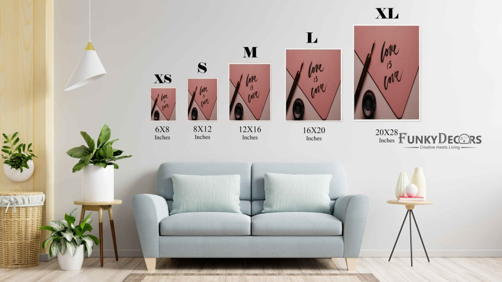 Love Is - Quotes Art Frame For Wall Decor- Funkydecors Posters Prints &amp; Visual Artwork