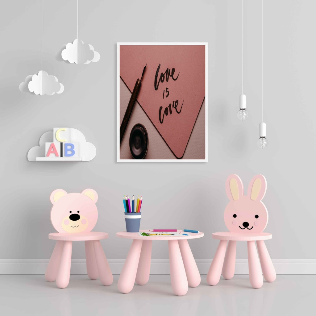 Love Is - Quotes Art Frame For Wall Decor- Funkydecors Xs / White Posters Prints &amp; Visual Artwork