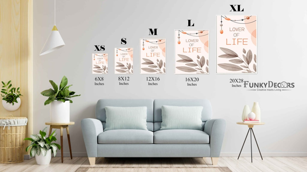 Lover Of Life - Nature Love Art Frame For Wall Decor- Funkydecors Posters Prints & Visual Artwork