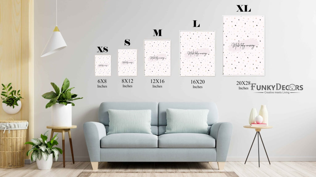 Make Today Amazing Quotes Wall Art Frame For Decor- Funkydecors Posters Prints & Visual Artwork