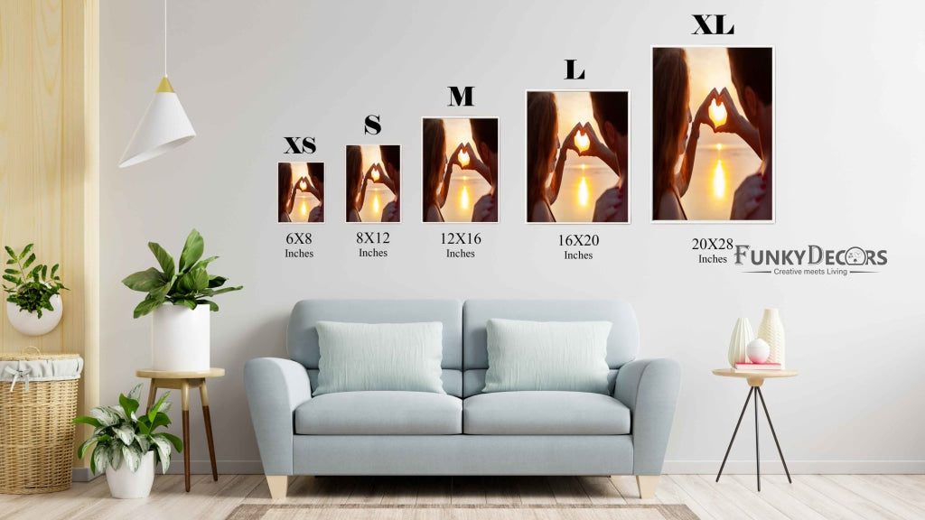 Me And Mine - Love Art Frame For Wall Decor- Funkydecors Posters Prints &amp; Visual Artwork