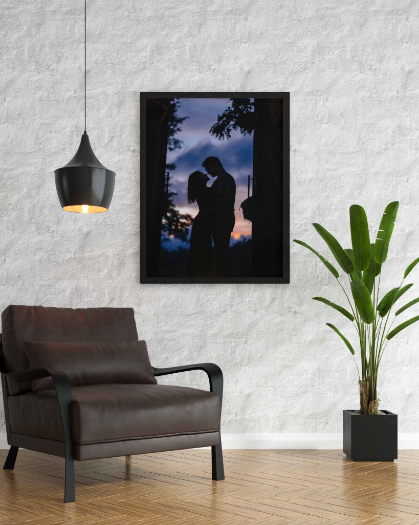 Me And Mine - Love Art Frame For Wall Decor- Funkydecors Xs / Black Posters Prints &amp; Visual Artwork