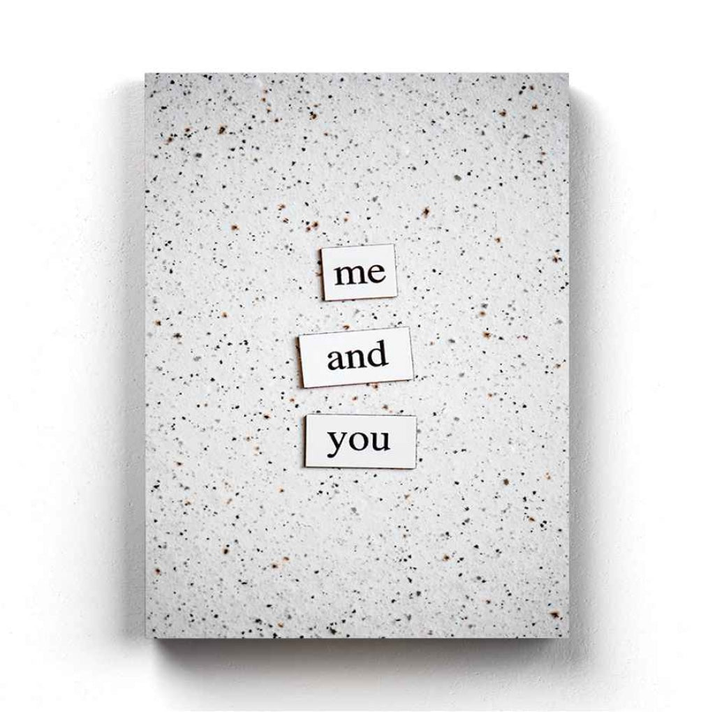 Me And You - Love Quotes Art Frame For Wall Decor- Funkydecors Xs / Canvas Posters Prints & Visual