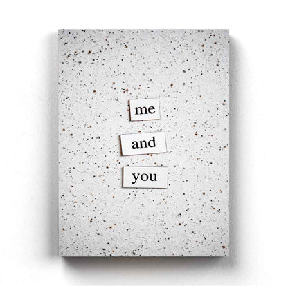 Me And You - Love Quotes Art Frame For Wall Decor- Funkydecors Xs / Canvas Posters Prints & Visual