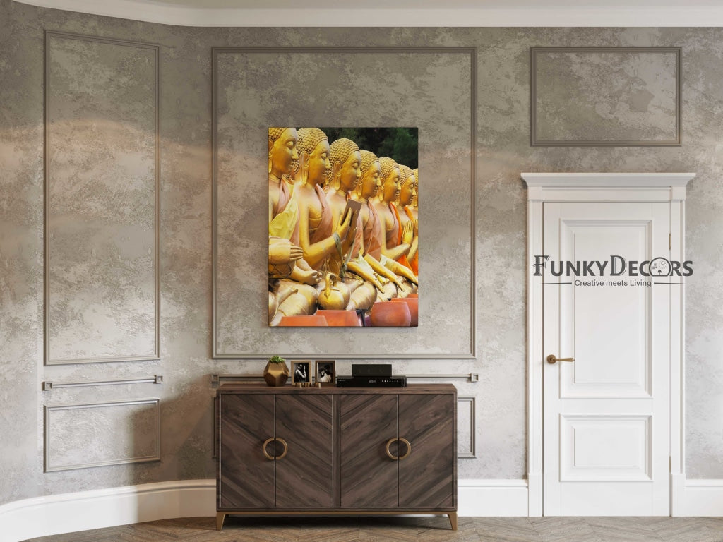 Meditating Buddhas - Spiritual Art Frame For Wall Decor- Funkydecors Posters Prints &amp; Visual Artwork