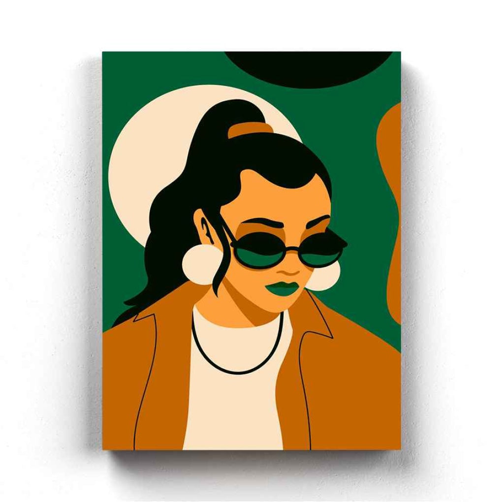 Men Bun Portrait Art Frame For Wall Decor- Funkydecors Xs / Canvas Posters Prints & Visual Artwork