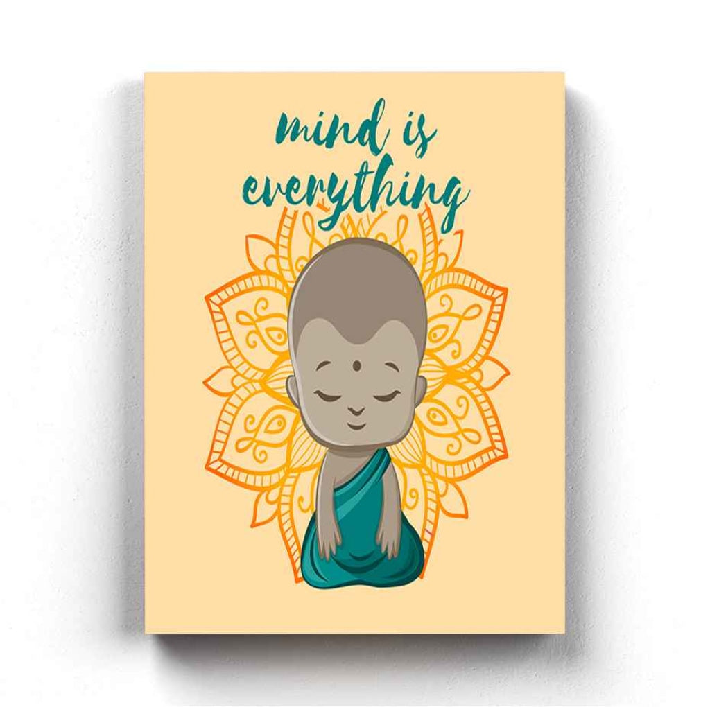 Mind Is Everything - Motivation Quotes Art Frame For Wall Decor- Funkydecors Xs / Canvas Posters