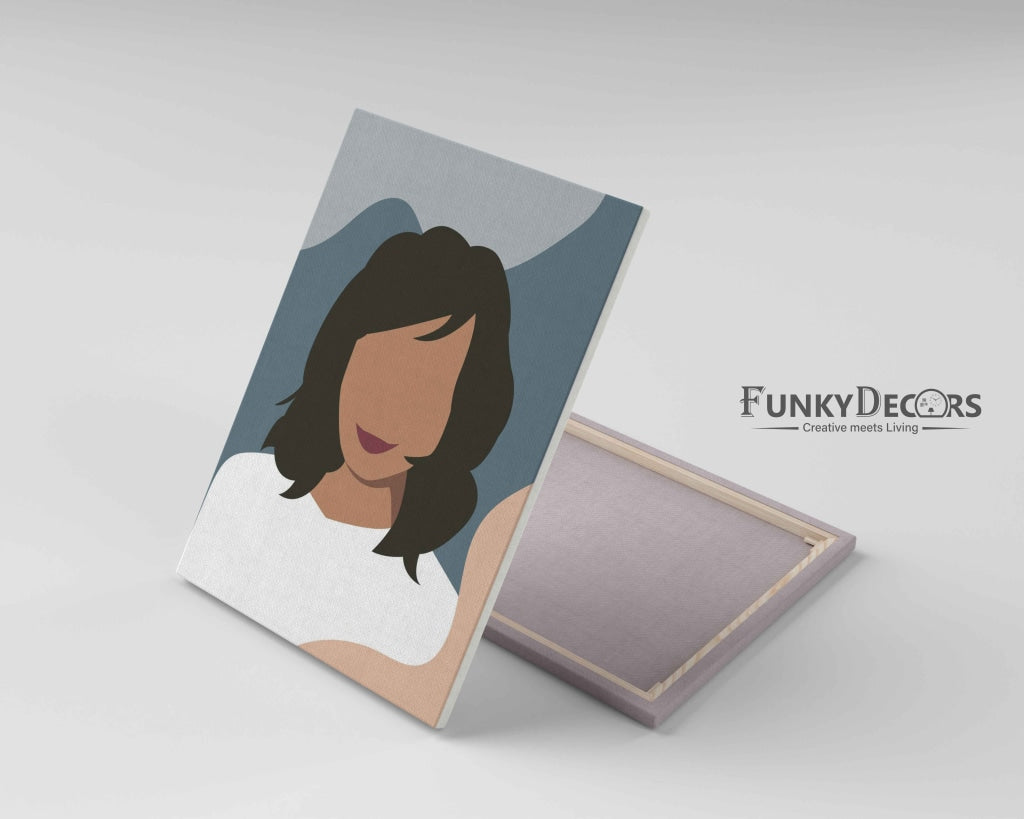 Minimal Design Women Portrait Art Frame For Wall Decor- Funkydecors Posters Prints & Visual Artwork