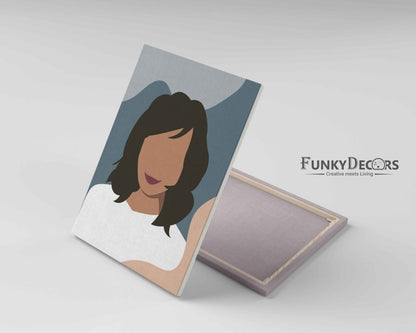 Minimal Design Women Portrait Art Frame For Wall Decor- Funkydecors Posters Prints & Visual Artwork
