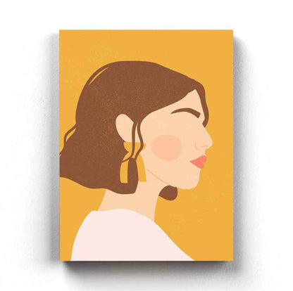 Minimal Women Portrait Art Frame For Wall Decor- Funkydecors Xs / Canvas Posters Prints & Visual
