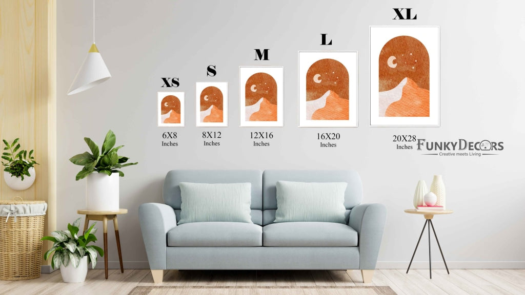 Minimalist Art Frame For Wall Decor- Funkydecors Posters Prints & Visual Artwork