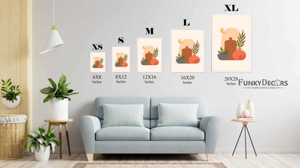 Minimalist Art Frame For Wall Decor- Funkydecors Posters Prints & Visual Artwork