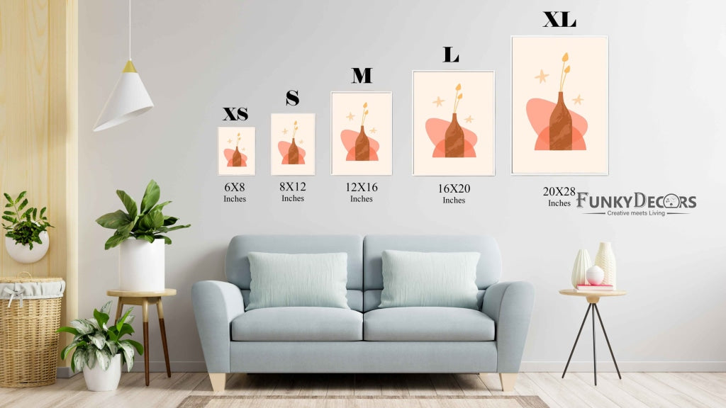 Minimalist Art Frame For Wall Decor- Funkydecors Posters Prints & Visual Artwork