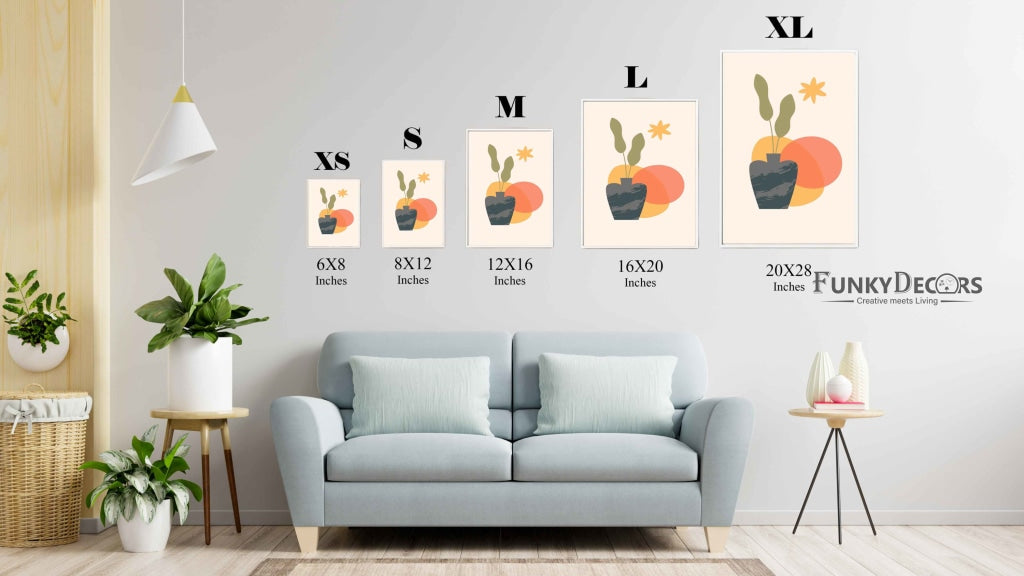 Minimalist Art Frame For Wall Decor- Funkydecors Posters Prints & Visual Artwork