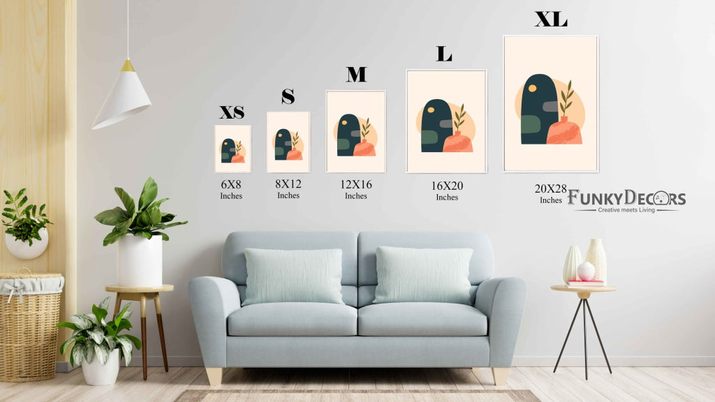 Minimalist Art Frame For Wall Decor- Funkydecors Posters Prints & Visual Artwork