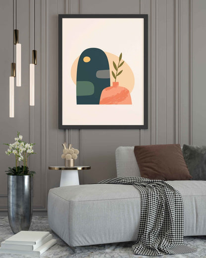 Minimalist Art Frame For Wall Decor- Funkydecors Xs / Black Posters Prints & Visual Artwork