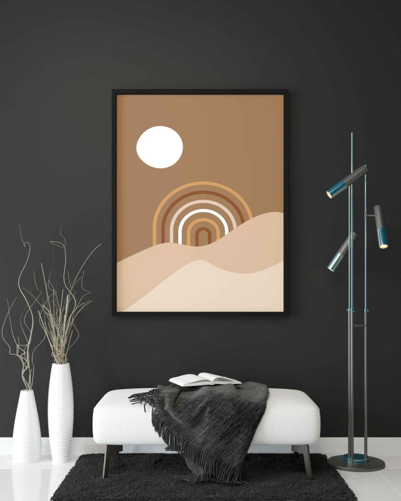 Minimalist Shape - Abstract Art Frame For Wall Decor- Funkydecors Xs / Black Posters Prints & Visual