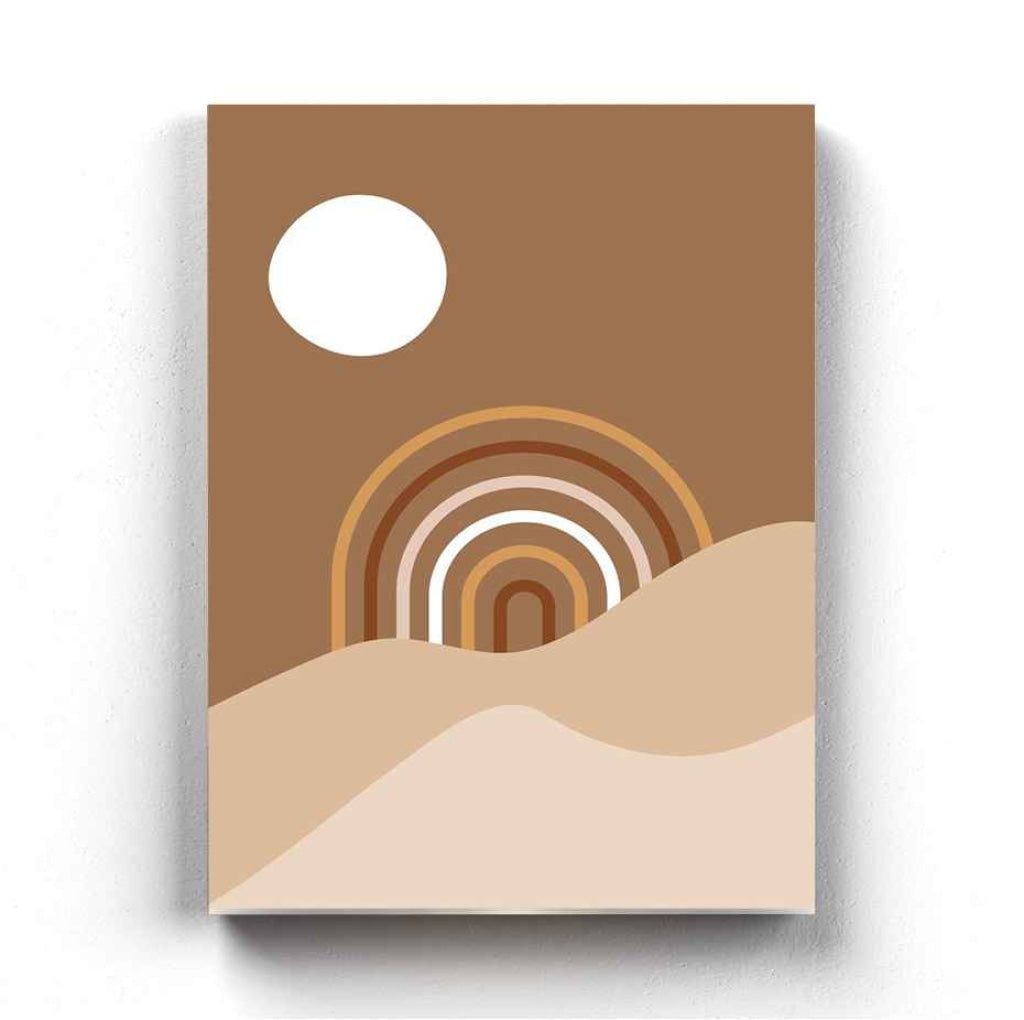 Minimalist Shape - Abstract Art Frame For Wall Decor- Funkydecors Xs / Canvas Posters Prints &