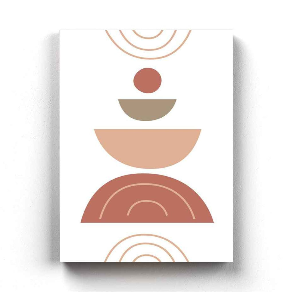 Minimalist Shape - Abstract Art Frame For Wall Decor- Funkydecors Xs / Canvas Posters Prints &