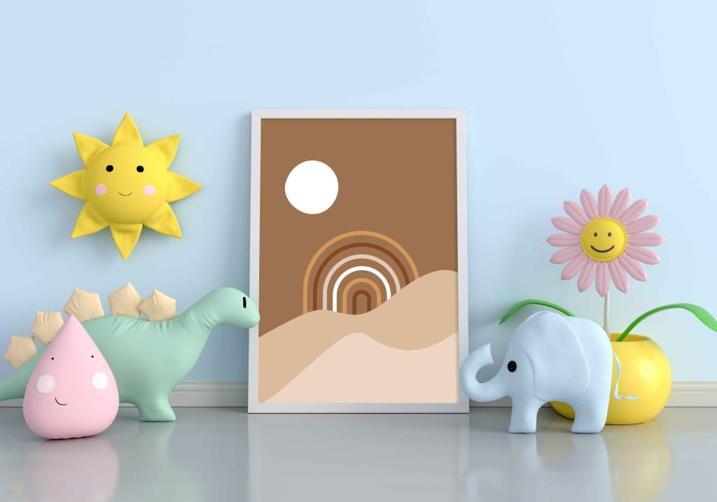 Minimalist Shape - Abstract Art Frame For Wall Decor- Funkydecors Xs / White Posters Prints & Visual