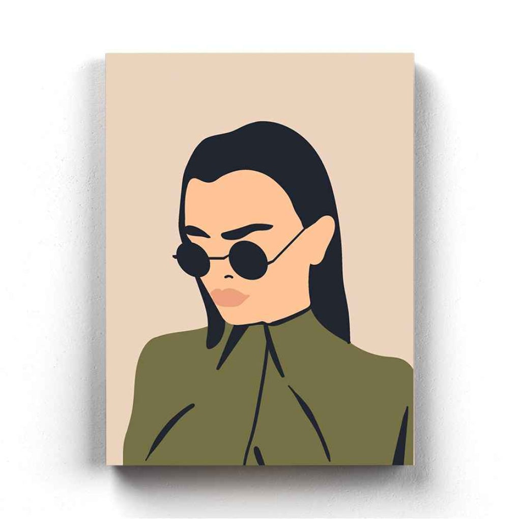 Minimalist Women Portrait Art Frame For Wall Decor- Funkydecors Xs / Canvas Posters Prints & Visual