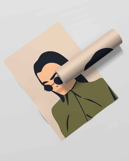 Minimalist Women Portrait Art Frame For Wall Decor- Funkydecors Xs / Roll Posters Prints & Visual