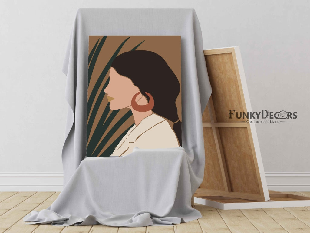 Modish Design Women Portrait Art Frame For Wall Decor- Funkydecors Posters Prints & Visual Artwork