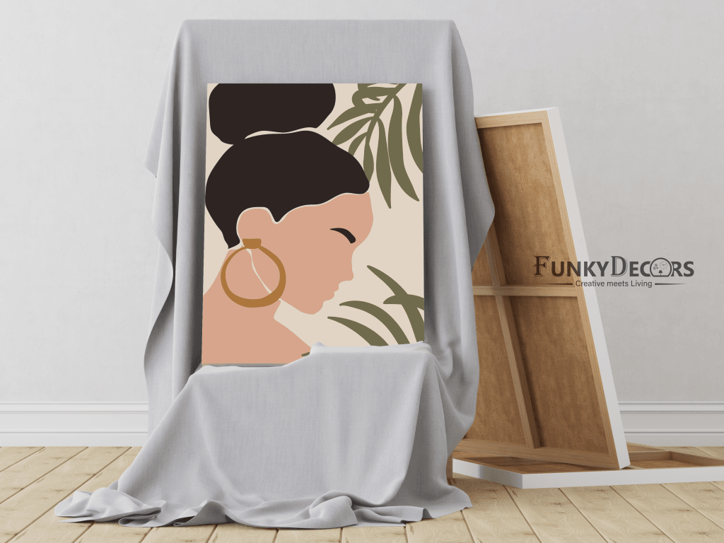 Modish Design Women Portrait Art Frame For Wall Decor- Funkydecors Posters Prints & Visual Artwork