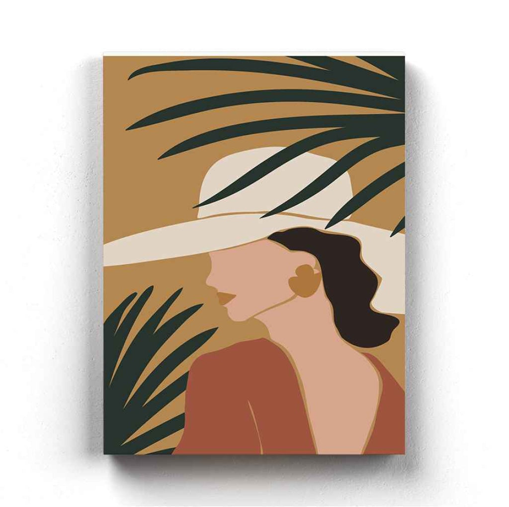 Modish Design Women Portrait Art Frame For Wall Decor- Funkydecors Xs / Canvas Posters Prints &