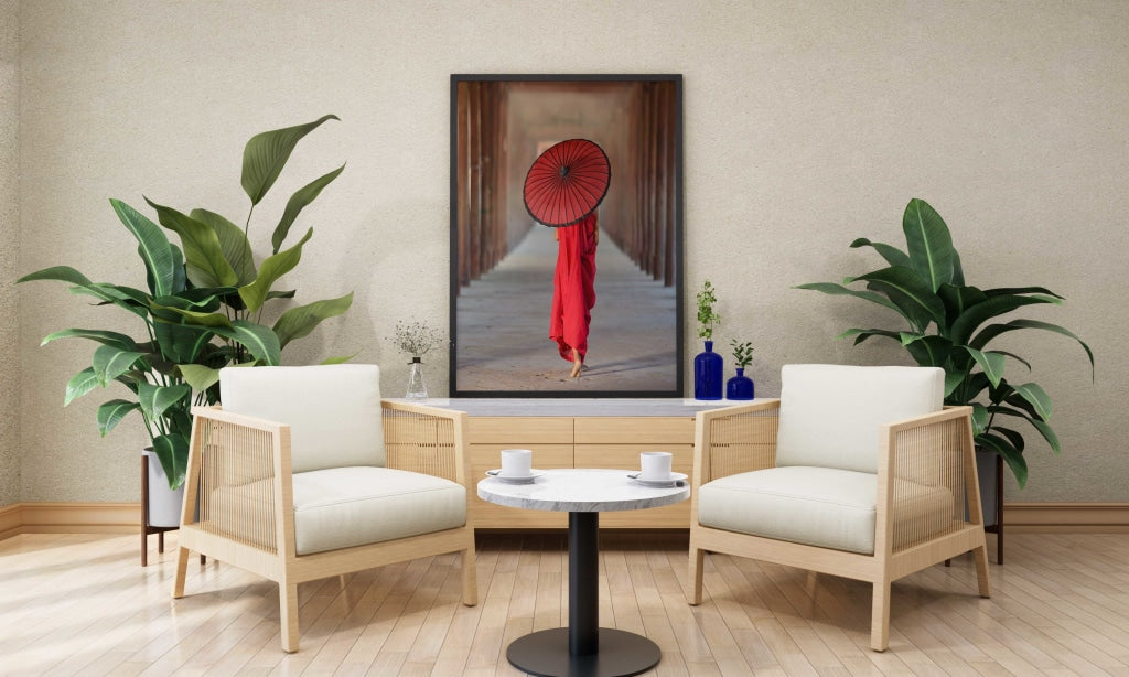 Monk - Spiritual Art Frame For Wall Decor- Funkydecors Xs / Black Posters Prints &amp; Visual Artwork
