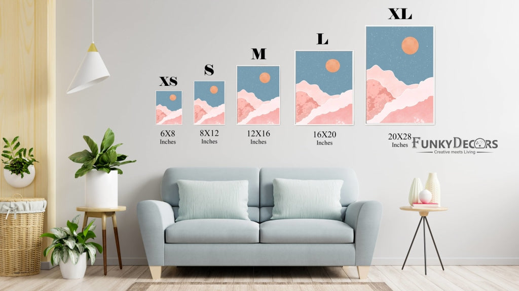 Moody Cloud - Minimal 3 Panels Art Frame For Wall Decor- Funkydecors Posters Prints & Visual Artwork