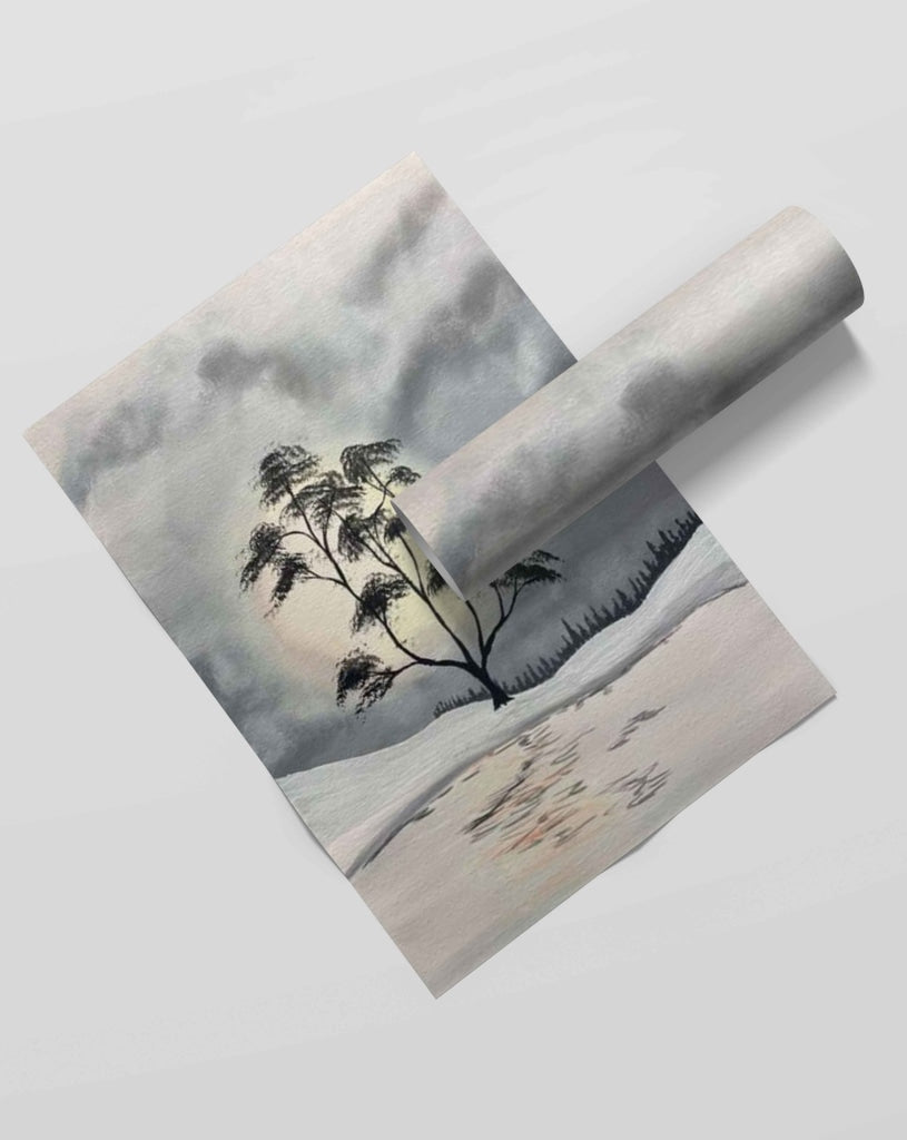 Moon Light Achromatic Art Frame For Wall Decor- Funkydecors Xs / Roll Posters Prints &amp; Visual