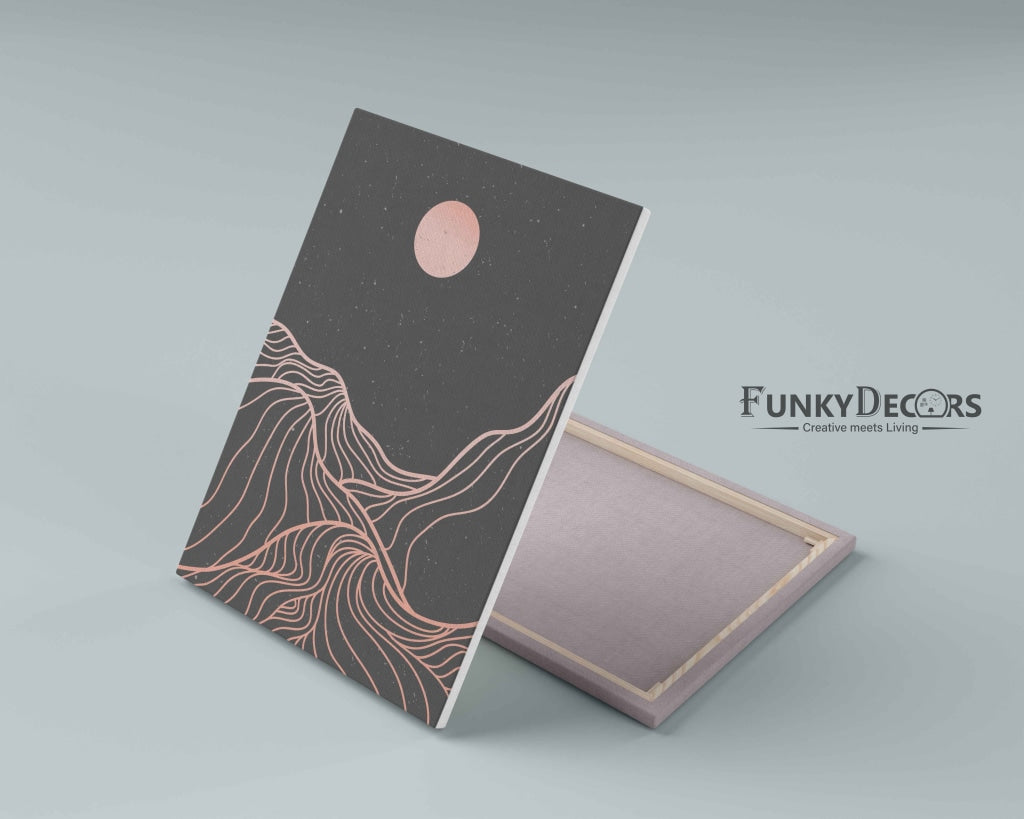 Moon Of Darkness - Minimal Art Frame For Wall Decor- Funkydecors Posters Prints &amp; Visual Artwork