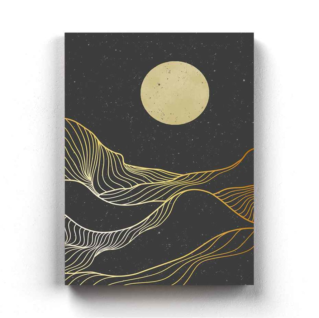 Moon Of Darkness - Minimal Art Frame For Wall Decor- Funkydecors Xs / Canvas Posters Prints & Visual
