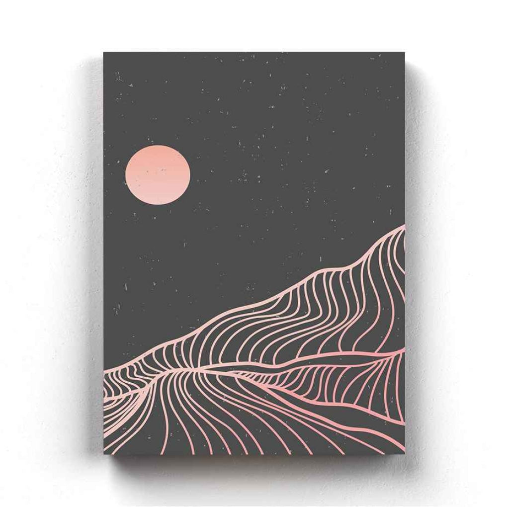 Moon Of Darkness - Minimal Art Frame For Wall Decor- Funkydecors Xs / Canvas Posters Prints & Visual