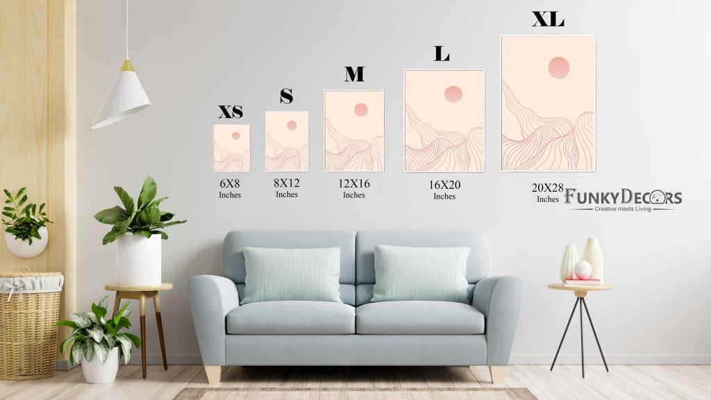 Moon Series - Minimal Art Frame For Wall Decor- Funkydecors Posters Prints &amp; Visual Artwork