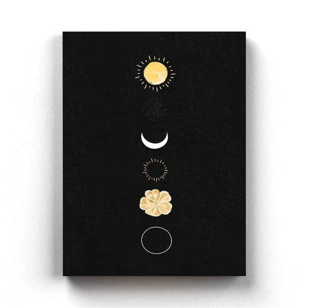 Moon Series - Minimal Art Frame For Wall Decor- Funkydecors Xs / Canvas Posters Prints & Visual