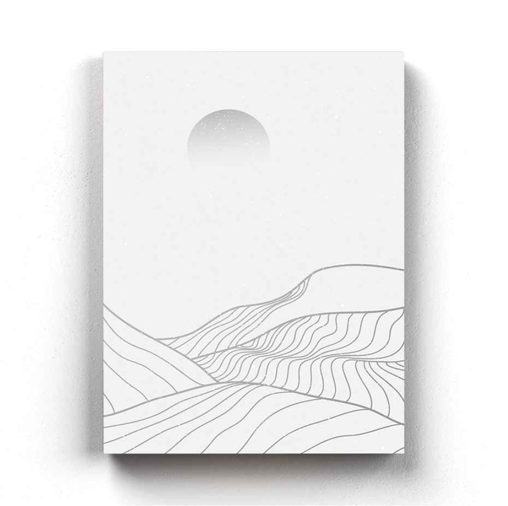 Moon Series - Minimal Art Frame For Wall Decor- Funkydecors Xs / Canvas Posters Prints & Visual