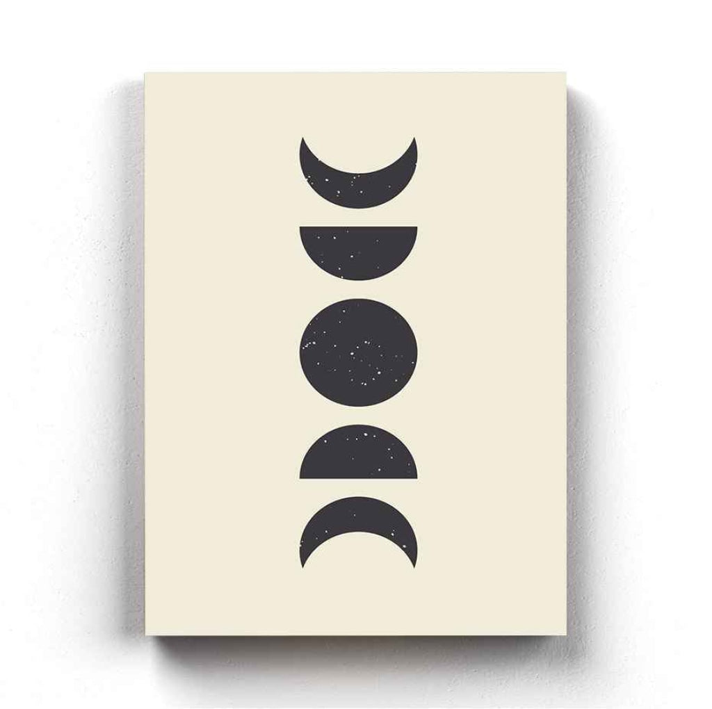 Moon Series - Minimal Art Frame For Wall Decor- Funkydecors Xs / Canvas Posters Prints &amp; Visual