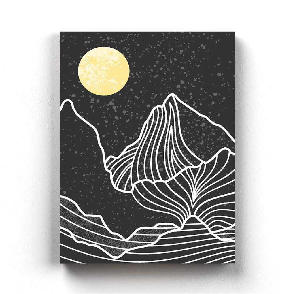 Moonlight Achromatic Art Frame For Wall Decor- Funkydecors Xs / Canvas Posters Prints &amp; Visual