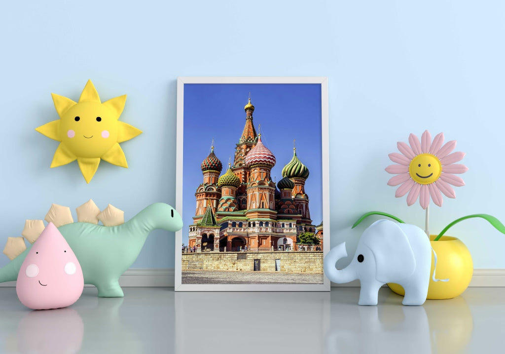 Moscow - Architectural Art Frame For Wall Decor- Funkydecors Xs / White Posters Prints & Visual
