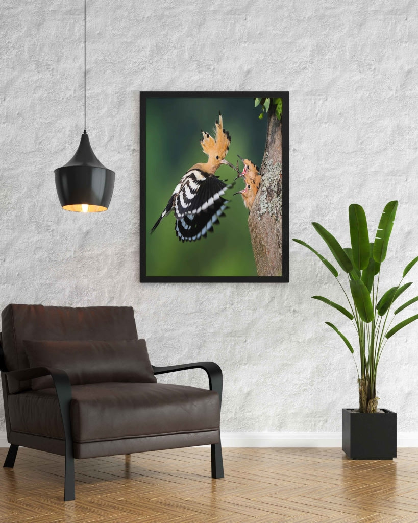 Motherhood Love - Animal Art Frame For Wall Decor- Funkydecors Xs / Black Posters Prints &amp; Visual