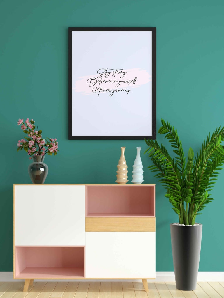 Motivational Quotes Art Frame For Wall Decor- Funkydecors Xs / Black Posters Prints &amp; Visual Artwork